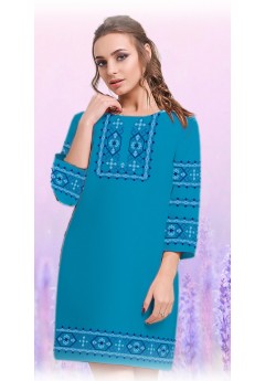 Плаття, смарагдовий габардин (6098-12)