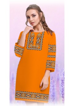 Плаття, оранжевий габардин (6098-16)