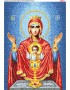 Схема вишивки бісером (хрестиком) «Божа Матір «Невичерпна Чаша (Неупиваемая чаша)» (611)