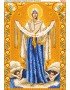 Схема вишивки бісером (хрестиком) «Покрова Пресвятої Богородиці» (678)