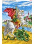 Схема вишивки бісером (хрестиком) Георгій (Юрій) Змієборець (Георгий Победоносец) (680)