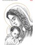 Схема вишивки бісером (хрестиком) «Мадонна з немовлям (696)»