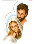 Схема вишивки бісером (хрестиком) «Святе сімейство (699)»