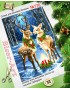 Схема вишивки бісером (хрестиком)Різдвяні олені (776)