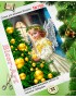 Схема вишивки бісером (хрестиком) Різдвяне янголятко (799)