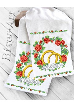 Рушник весільний для вишивки бісером (нитками) (8048) Рушник весільний для вишивки бісером (нитками) (8048)