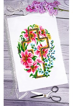 Рушник пасхальний для вишивки бісером нитками (9046)