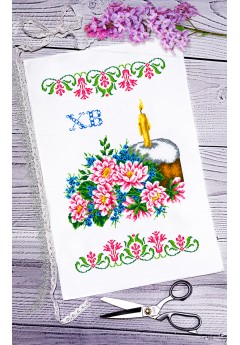 Рушник пасхальний для вишивки бісером нитками (9054)