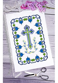 Рушник пасхальний для вишивки бісером нитками (9059)