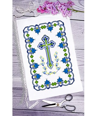 Рушник пасхальний для вишивки бісером нитками (9059) Рушник пасхальний для вишивки бісером нитками (9059)