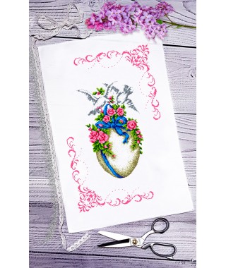 Рушник пасхальний для вишивки бісером нитками (9062) Рушник пасхальний для вишивки бісером нитками (9062)