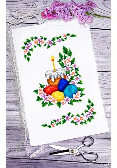 Рушник пасхальний для вишивки бісером нитками (9063) Рушник пасхальний для вишивки бісером нитками (9063)