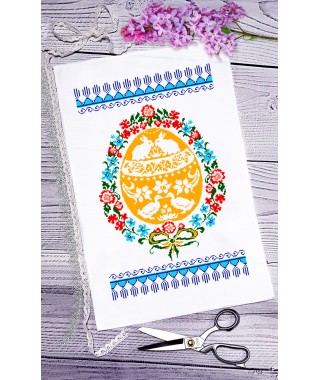 Рушник пасхальний для вишивки бісером нитками (9067)
