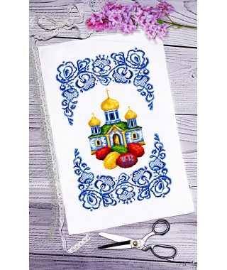 Рушник пасхальний для вишивки бісером нитками (9069) Рушник пасхальний для вишивки бісером нитками (9069)