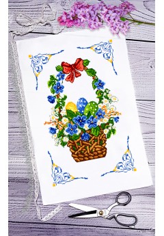 Рушник пасхальний для вишивки бісером нитками (9074) Рушник пасхальний для вишивки бісером нитками (9074)