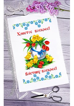 Рушник пасхальний для вишивки бісером нитками (9076) Рушник пасхальний для вишивки бісером нитками (9076)