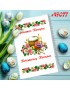 Рушник пасхальний для вишивки бісером нитками (9077)