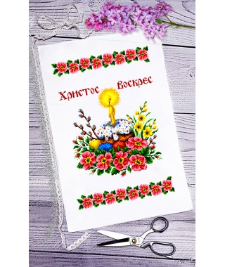 Рушник пасхальний для вишивки бісером нитками (9078) Рушник пасхальний для вишивки бісером нитками (9078)