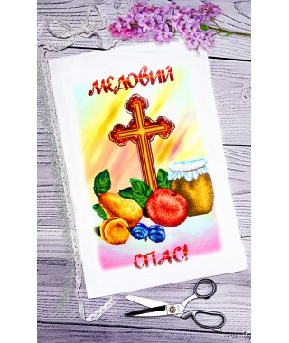 Спасівський рушник для вишивки бісером нитками (9101) Спасівський рушник для вишивки бісером нитками (9101)
