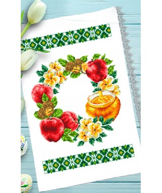 Спасівський рушник для вишивки бісером нитками (9122)
