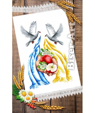 Cпасівський рушник для вишивки бісером нитками (9131)