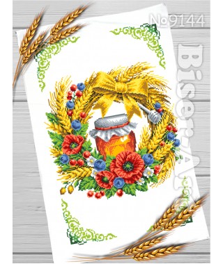 Cпасівський рушник для вишивки бісером нитками (9144)