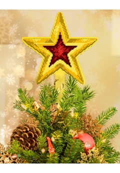 Верхівка на ялинку з фанери під вишивк бісером (91521100)