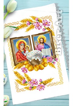Рушник пасхальний для вишивки бісером нитками (9181) Рушник пасхальний для вишивки бісером нитками (9181)