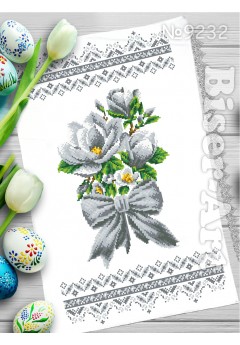 Пасхальний рушник для вишивки бісером (нитками) (9232)