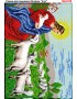 Схема вишивки бісером (хрестиком) - «Ісус на пасовищі (А185)»