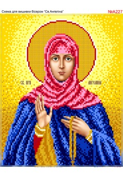 Схема вишивки бісером (хрестиком) «Ангеліна (A227)» Схема вишивки бісером (хрестиком) «Ангеліна (A227)»