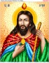 Схема вишивки бісером нитками) Юда Фадей (Тадей, Леввій) (A232)