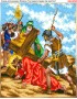 Схема вишивки бісером (хрестиком) Ісус вдруге падає під хрестом (A256)