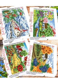 Набір схем Пори року (4 шт) (A300)