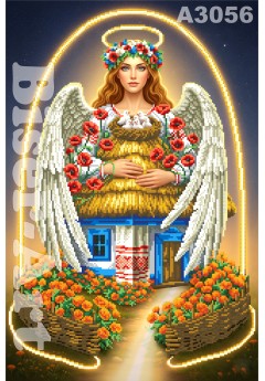 Схема вишивки бісером (або нитками) Берегиня рідного дому (A3056) Схема вишивки бісером (або нитками) Берегиня рідного дому (A3056)