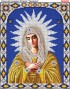 Схема вишивки бісером (хрестиком) «Радість усіх радощів (Умиление)» (A456)