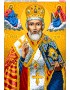 Схема для вишивки бісером (нитками) «Миколай Чудотворець» (A604)