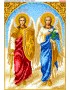 Схема вишивки бісером (нитками) Архангели Михаїл та Гавриїл (A620)