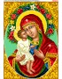 Схема вишивки бісером (хрестиком) «Божа Матір Жировицька» (A621)