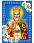 Схема для вишивки бісером (нитками) «Миколай Чудотворець» в орхідеях (A678)