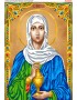 Схема вишивки бісером (хрестиком) Свята Анастасія (A697)