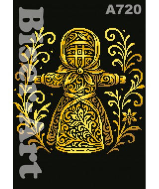Схема для вишивки бісером (нитками) Золота мотанка (A720)