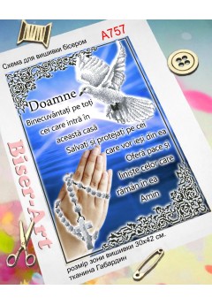 Молитва того, хто входить в дім (синя, румунською) (A757)