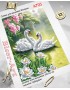 Схема для вишивки бісером (нитками) Лебеді (A793)