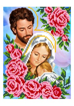 Схема вишивки бісером (хрестиком) Святе сімейство (AB104)