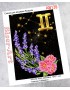 Схема вишивки бісером (хрестиком) Знаки зодіаку: Близнюки (AB139)