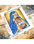 Схема вишивки бісером (хрестиком) Мадонна з немовлям (AB486)