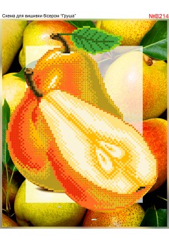 Схема вишивки бісером (хрестиком) «Груша (B214)»