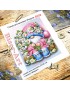 Схема для вишивки бісером (нитками) Гном з ромашками (B259)