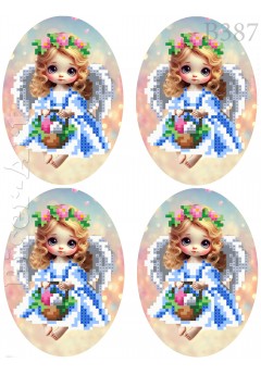 Схема для вишивки бісером (нитками) Писанки (B389) Схема для вишивки бісером (нитками) Писанки (B389)